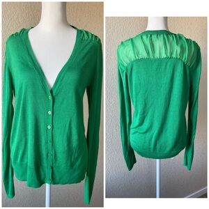 Charming Charlie Emerald Green Cardigan - small